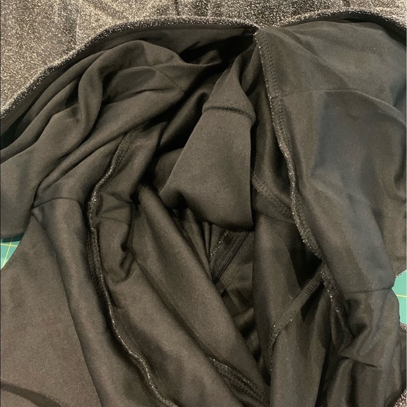 Fraiche Deep V Neck Sleeveless Shimmer Cocktail Party Swing Dress Women's Large - Picture 8 of 14